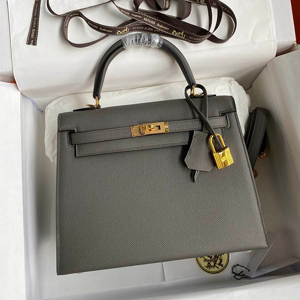 Hermes Replica Kelly 25cm Outer Stitching Epson Gold Hardware eru38999