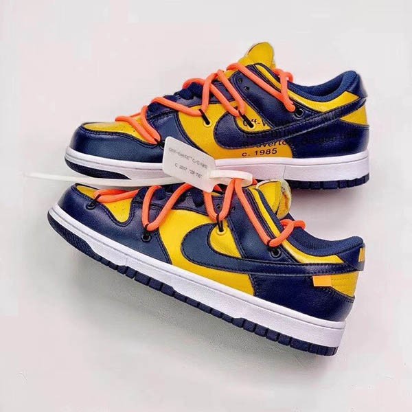 Off-White x Nike Replica Dunk Low University Gold/Midnight Navy CT0856700