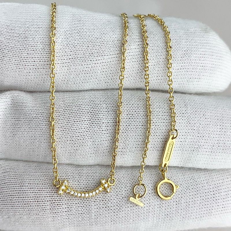 New sale Tiffany T Smile Diamond Pendant Replica Tic65520