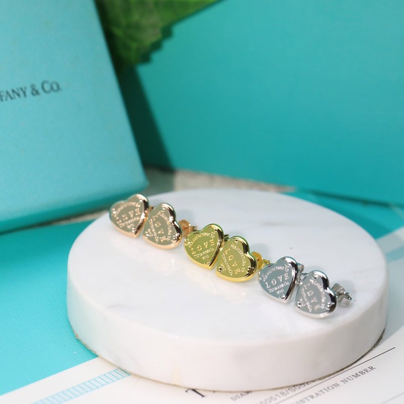 Classic Tiffany Replica RTT Heart Earrings Mini Tiw46975