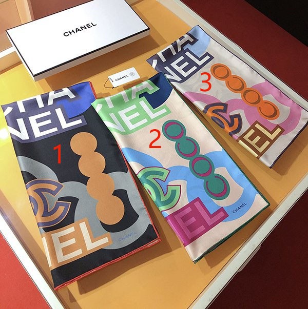 New color ☆ Rare Chanel silk scarf replica ero52080 New color ☆ Rare Chanel silk scarf replica ero52080