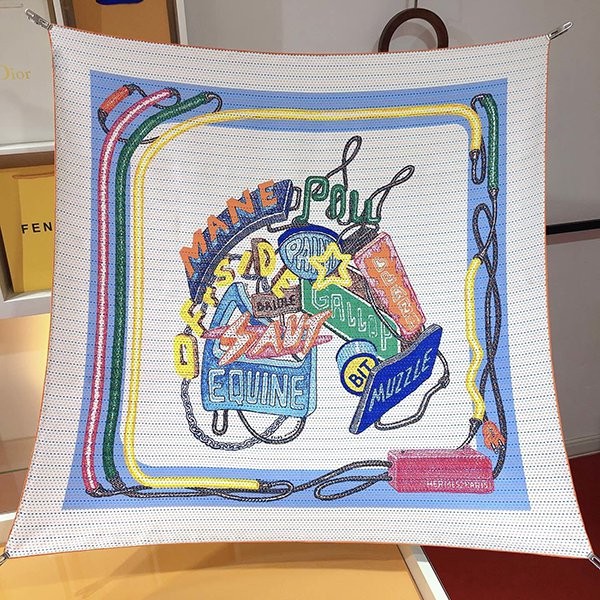 Sold out and popular ☆ Elegant Hermes silk scarf replica ert04616