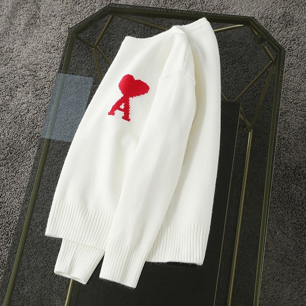 Ami Paris Replica AMI DE COEUR Crew Neck Sweater ★Very Popular☆ amh95270
