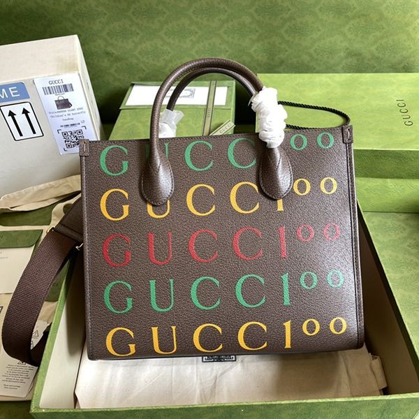 Eye-catching color Gucci 100 small tote bag replica 680956ULGBT2592 Eye-catching color Gucci 100 small tote bag replica 680956ULGBT2592
