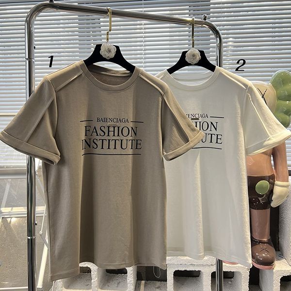 Super low price! Balenciaga logo cotton T-shirt replica in 2 colors bav33618
