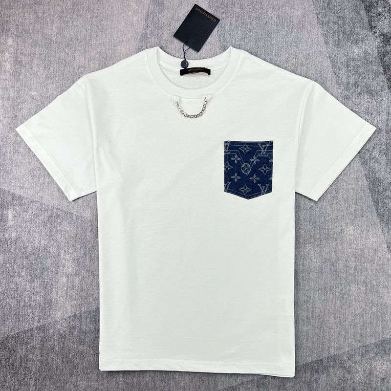 [Not available in Japan] ☆Louis Vuitton Women's Monogram Pocket T-Shirt Parody vur03376