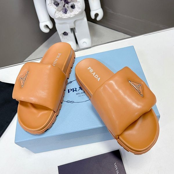 Prada terry cloth slide sandals replica is very popular! Attention-grabbing! pus06305