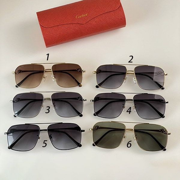 Very popular! Cartier replica square sunglasses in 6 colors kaw68883