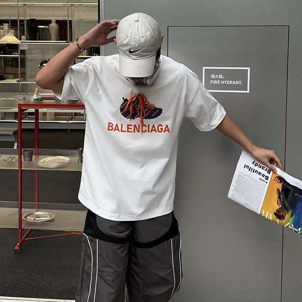 Balenciaga Logo T-shirt Replica Unisex [Popular Item] baq66334