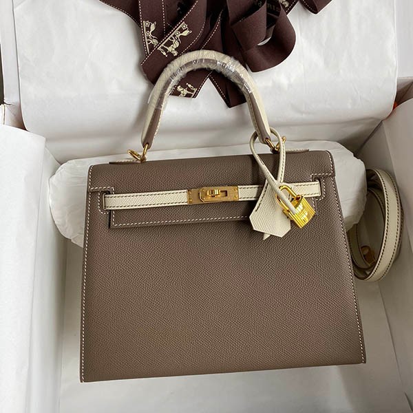Hermes Replica Kelly 25cm Outer Stitching Epson Gold Hardware ern16153