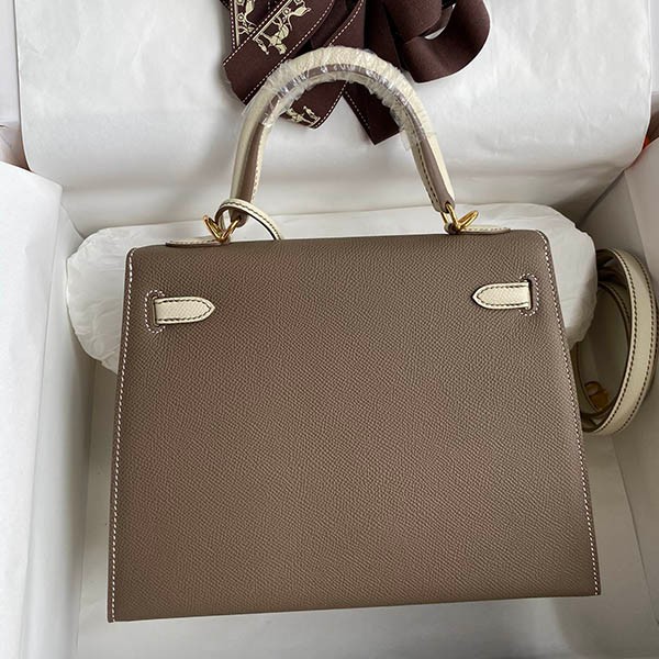 Hermes Replica Kelly 25cm Outer Stitching Epson Gold Hardware ern16153