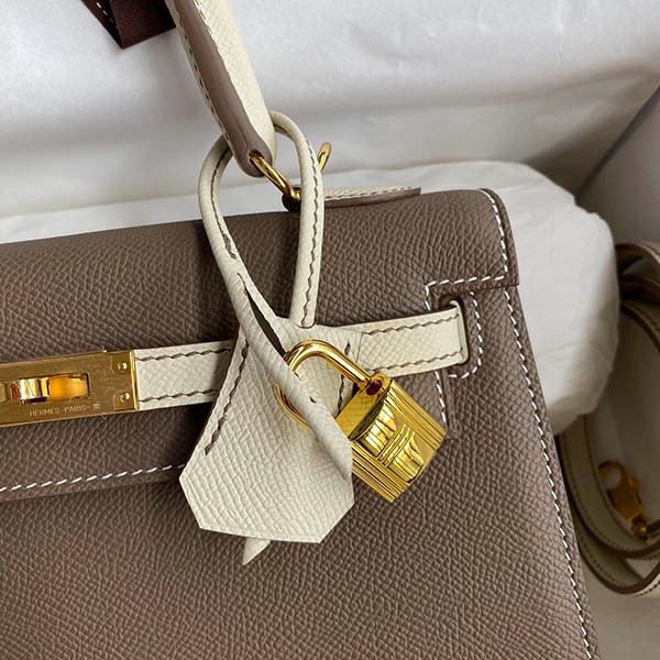 Hermes Replica Kelly 25cm Outer Stitching Epson Gold Hardware ern16153