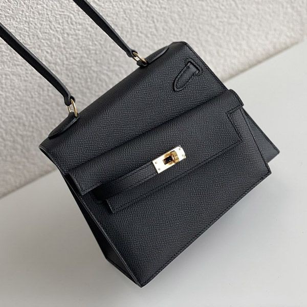 Luxury brand Hermes Kelly 20 Outer stitching Black Epson Replica erz38164 Luxury brand Hermes Kelly 20 Outer stitching Black Epson Replica erz38164