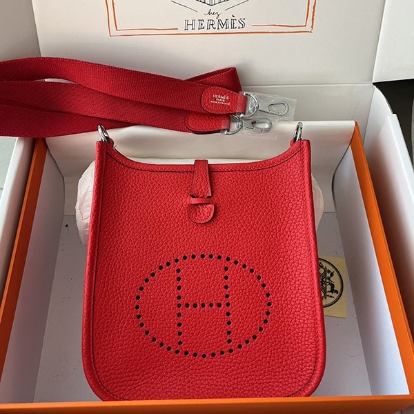 Hermes Evelyn Replica Mini 17 TPM Noir Silver erj89932
