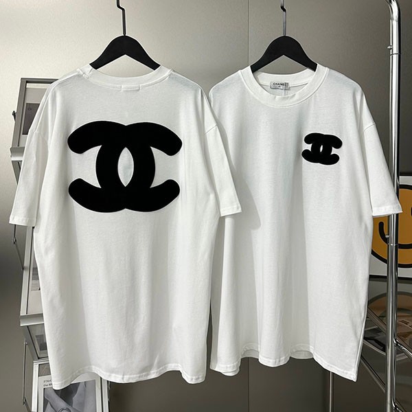 Free shipping Chanel cc logo T-shirt fake shn60941