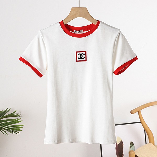 Rare Chanel Logo Cotton T-Shirt Replica shc04927