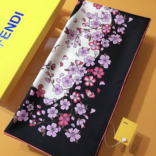 Eye-catching color Fendi silk scarf replica fed84528