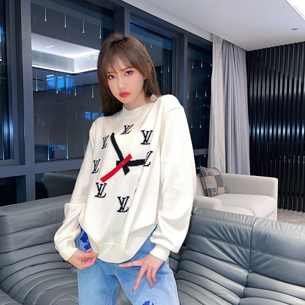 Louis Vuitton Clock Intarsia Knit Replica LV Watch 1A8P4E