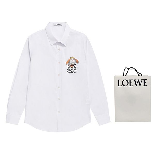 Classic Loewe Replica Asymmetrical Shirt Cotton loy76618 Classic Loewe Replica Asymmetrical Shirt Cotton loy76618