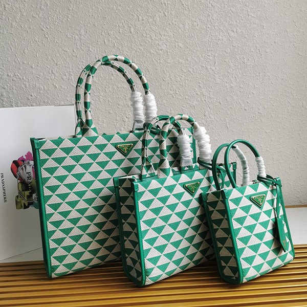 Prada Symbol Jacquard Large Hand Replica Bag