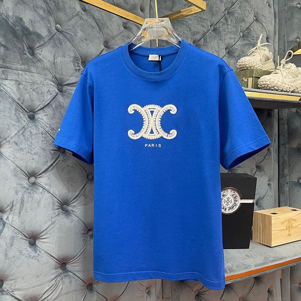 Secured Celine Cotton Jersey Triomphe T-shirt Replica Ceo00643 Secured Celine Cotton Jersey Triomphe T-shirt Replica Ceo00643