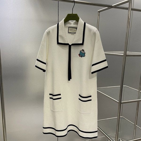 Cheap Gucci Jacquard Wool Dress Replica with Tracking gun90076