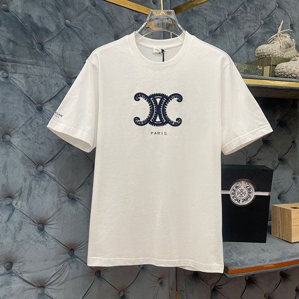 Attention Celine Cotton Jersey Triomphe T-shirt Replica Cee23658 Attention Celine Cotton Jersey Triomphe T-shirt Replica Cee23658