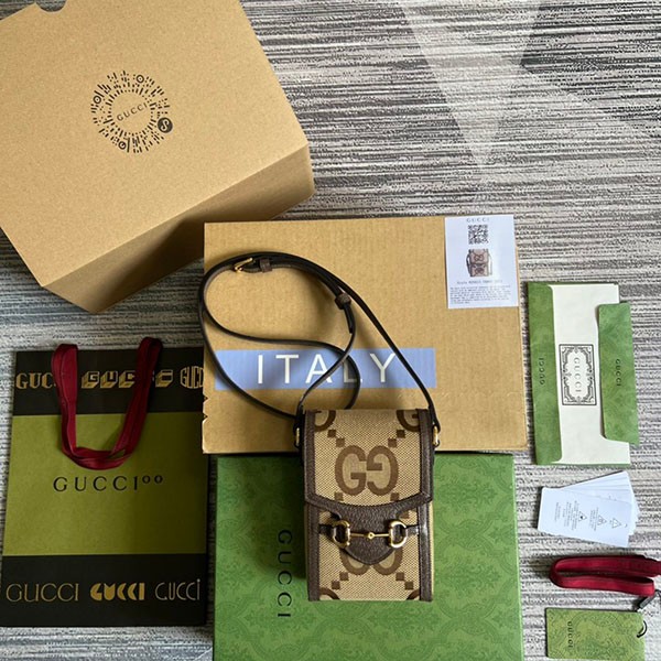 Very popular! Arrives soon! [Gucci Replica] Jumbo GG Smartphone Bag Unisex gue19432