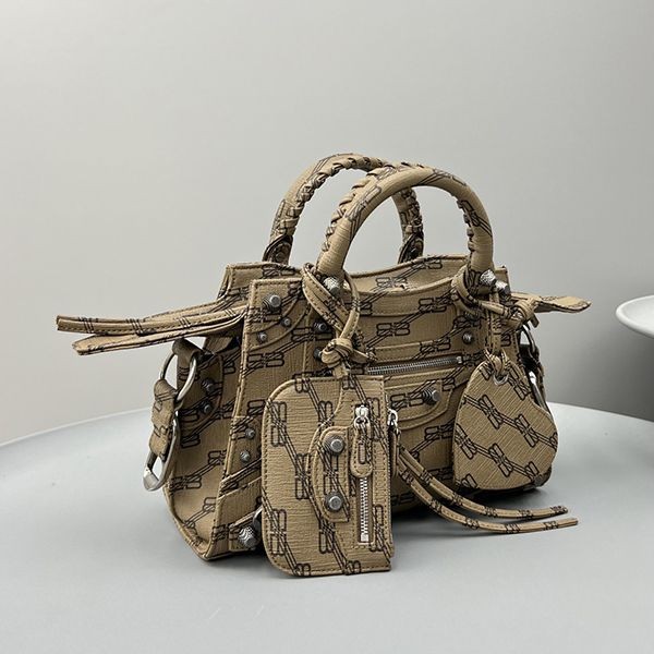 Nice Balenciaga BB Monogram Denim Handbag Replica ban03445