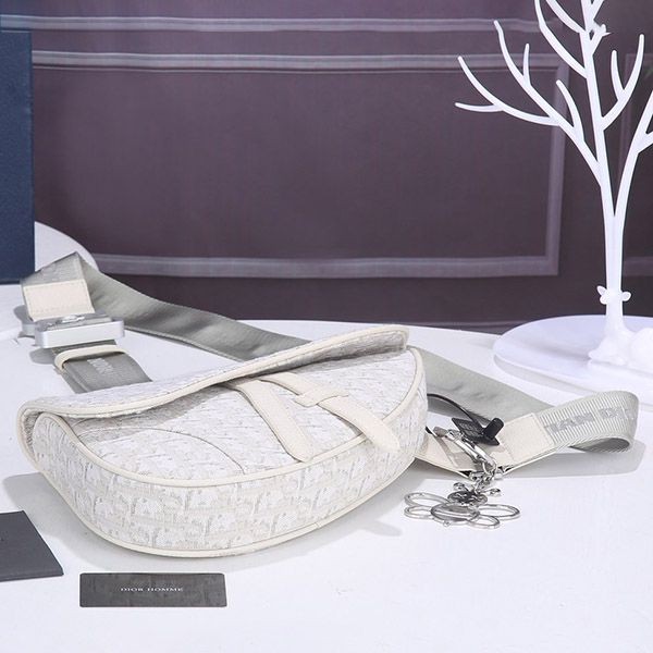 Secured Dior Saddle Bag Replica Oblique Beige Crossbody 1adpo093yzy