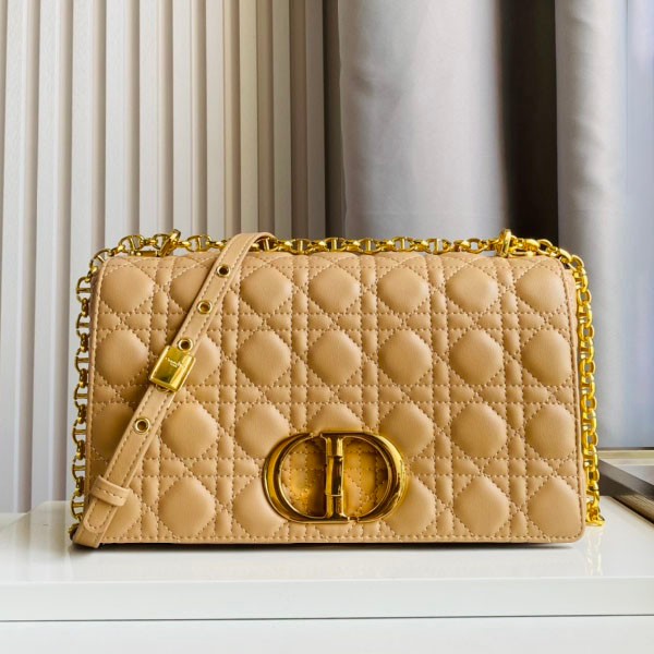 Sure to sell out [Dior CARO] Large Bag Cannage Calfskin Replica det06777