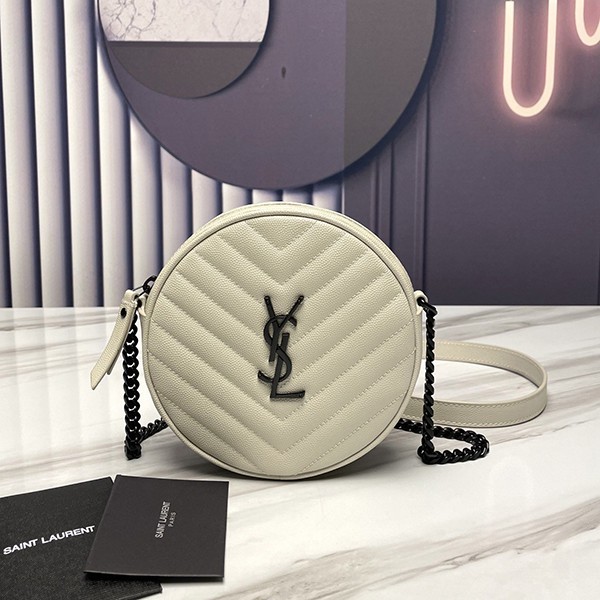 High quality???Saint Laurent copy VINYLE round mini bag 610436Z High quality???Saint Laurent copy VINYLE round mini bag 610436Z