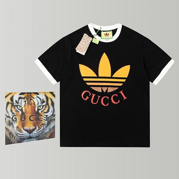 Cute Gucci x adidas oversized cotton T-shirt copy gut20579 Cute Gucci x adidas oversized cotton T-shirt copy gut20579