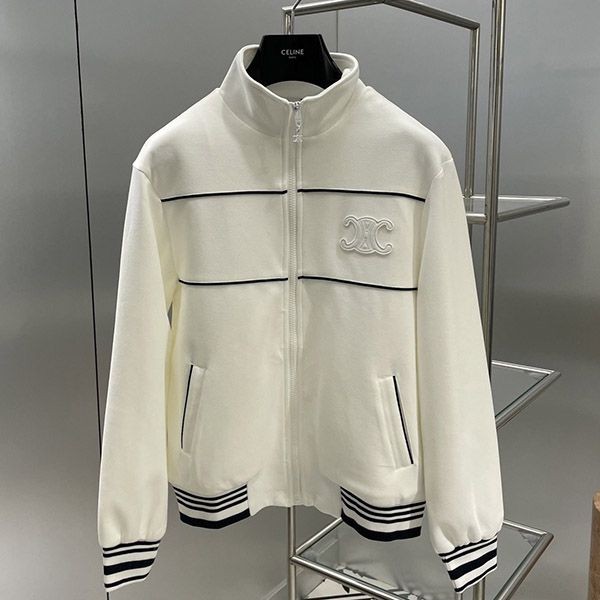 Celine Tracksuit Jacket Replica Double Face Jersey Cee90083