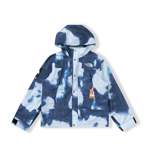 Supreme North Face Replica Bleached Denim Print Mountain Jacket Noi36086 Supreme North Face Replica Bleached Denim Print Mountain Jacket Noi36086