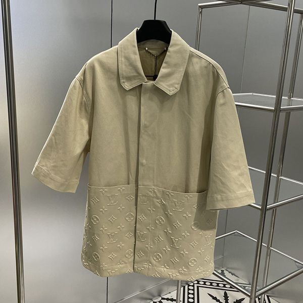 Immediate shipping Louis Vuitton Monogram Workwear Short Sleeve Shirt Replica vuc75376