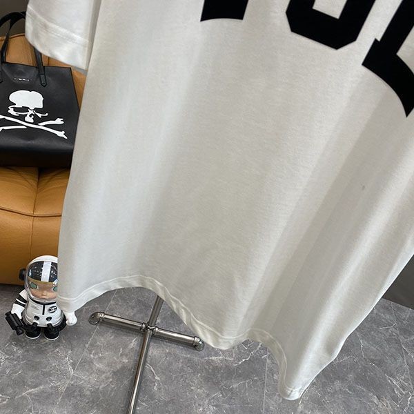 Recommended Yves Saint Laurent Replica Cotton Logo T-Shirt White 672370Y36JG9766