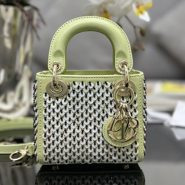 Cute Lady Dior replica mini handbag S0856
