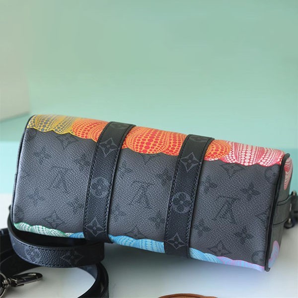 YK collaboration second edition Louis Vuitton shoulder bag fake Keepall 25 vut76543