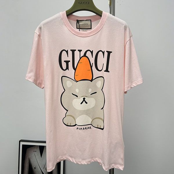 Battle for Gucci x Kawaii Cat Print T-Shirt gus26464 Battle for Gucci x Kawaii Cat Print T-Shirt gus26464
