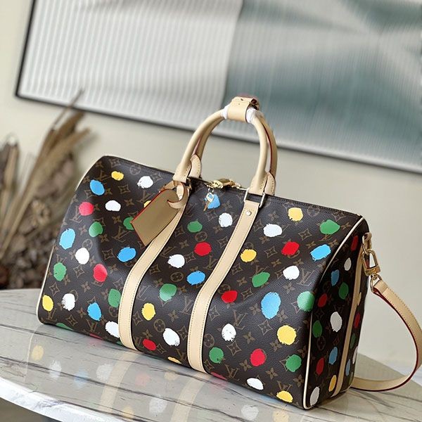 Very popular! Louis Vuitton limited collaboration fake Boston bag Keepall 45 M46377 Very popular! Louis Vuitton limited collaboration fake Boston bag Keepall 45 M46377