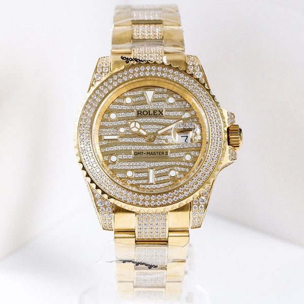 Love at first sight? Rolex GMT Master II Copy ★ Automatic 18K White Gold Men's Silver 116769TBR1