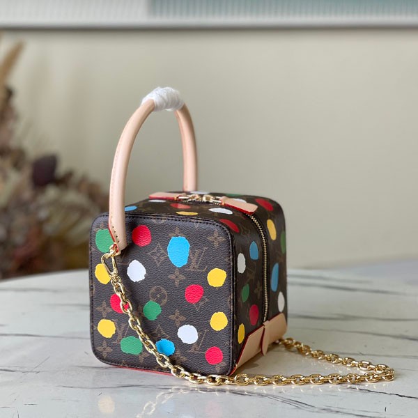 [Yayoi Kusama collaboration limited edition] Louis Vuitton square bag replica M46450