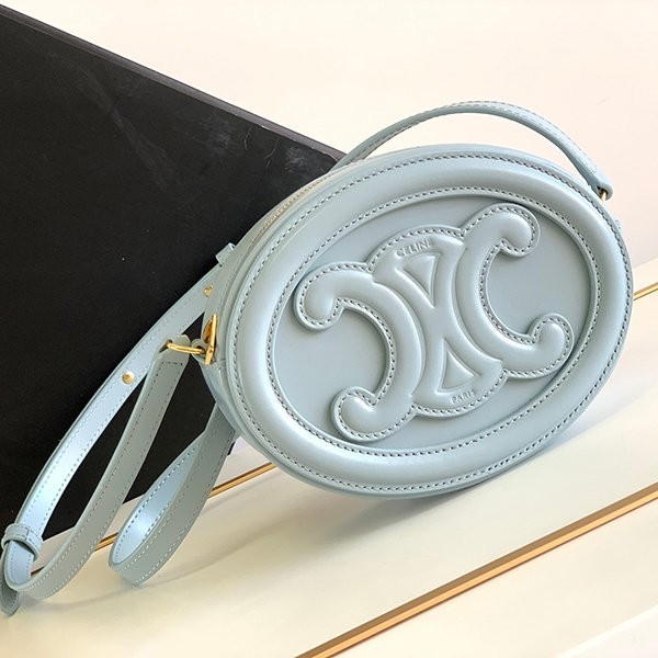 Hard to find Celine replica OVAL SHOULDER CLUTCH Triomphe 101703DPQ Cem49642