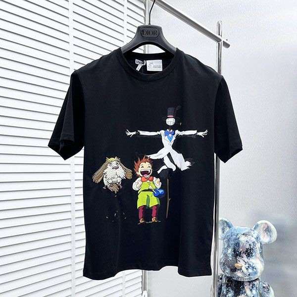 Loewe x Ghibli Howl's Moving Castle T-shirt copy cotton lod13369