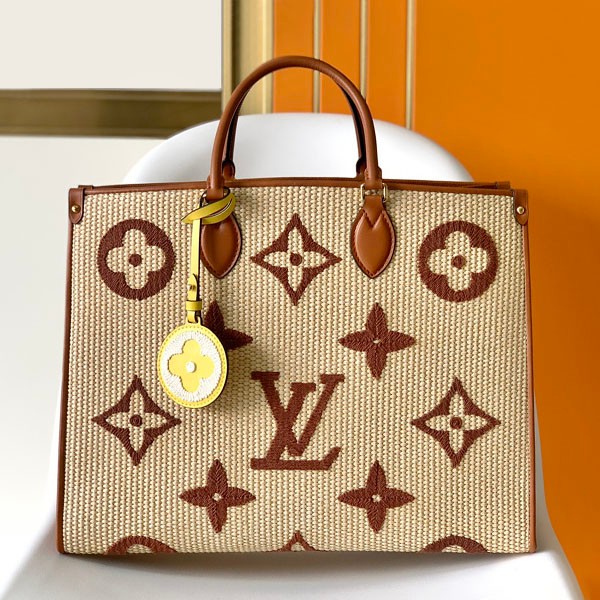Eye-catching color? Louis Vuitton On the Go MM Fake Basket Bag Monogram M57644 Eye-catching color? Louis Vuitton On the Go MM Fake Basket Bag Monogram M57644