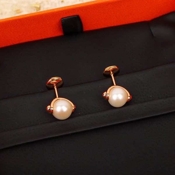 The most popular Hermes pearl earrings replica, free shipping erl79607