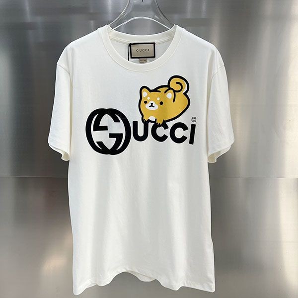 Immediate delivery Gucci x Kawaii fake cat print T-shirt guc74799 Immediate delivery Gucci x Kawaii fake cat print T-shirt guc74799