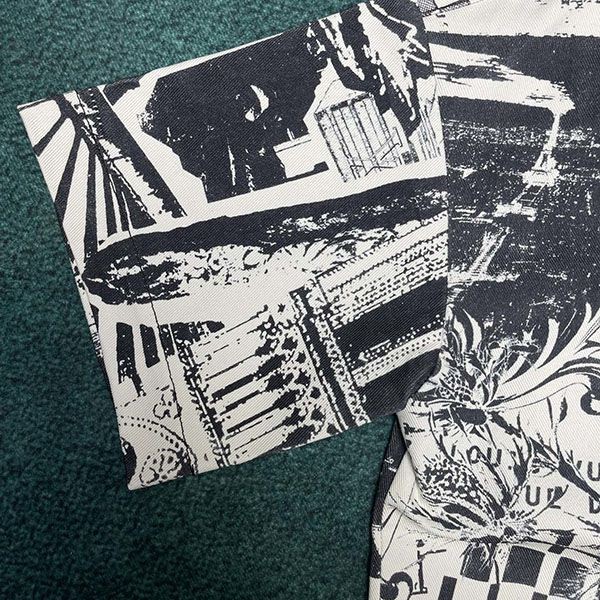 Cheap price! Louis Vuitton short sleeve denim shirt replica vug37424