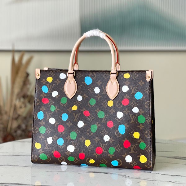 Louis Vuitton Yayoi Kusama Collaboration Tote Bag Replica On the Go M46379 Louis Vuitton Yayoi Kusama Collaboration Tote Bag Replica On the Go M46379